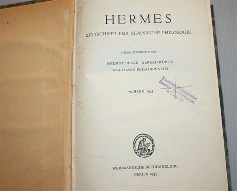 hermes zeitschrift für klassische philologie